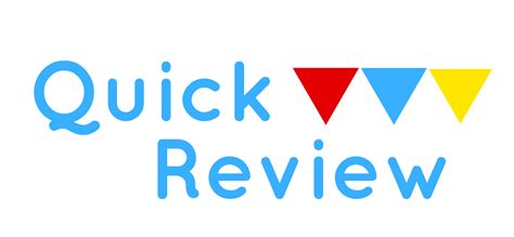 Quick Review 